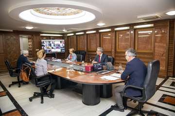 -Ángel Víctor Torres presenta el documento base sobre el Pacto para la Reconstrucción Económica y Social de Canarias  (Foto TA)